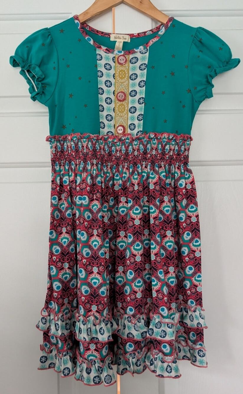Matilda Jane Teal Floral Stars Dress